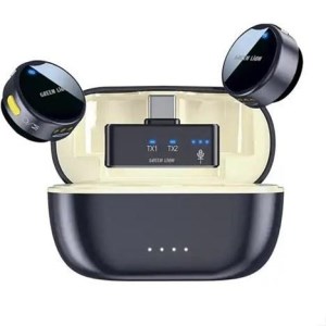 میکروفون بی‌سیم کلیپسی گرین لاین مدل GM-92X با گیرنده USB Type-C و قابلیت کاهش نویز