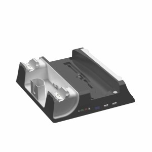 پایه شارژر و خنک کننده پلی استیشن 5 گرین لاین مدل Green Lion PS5 Cooling Stand Charging Station GNPS5CSTDWH